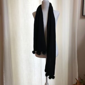 Redfish Designs Wool Muffler and pompoms